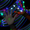 Light Up LED Rainbow Gloves